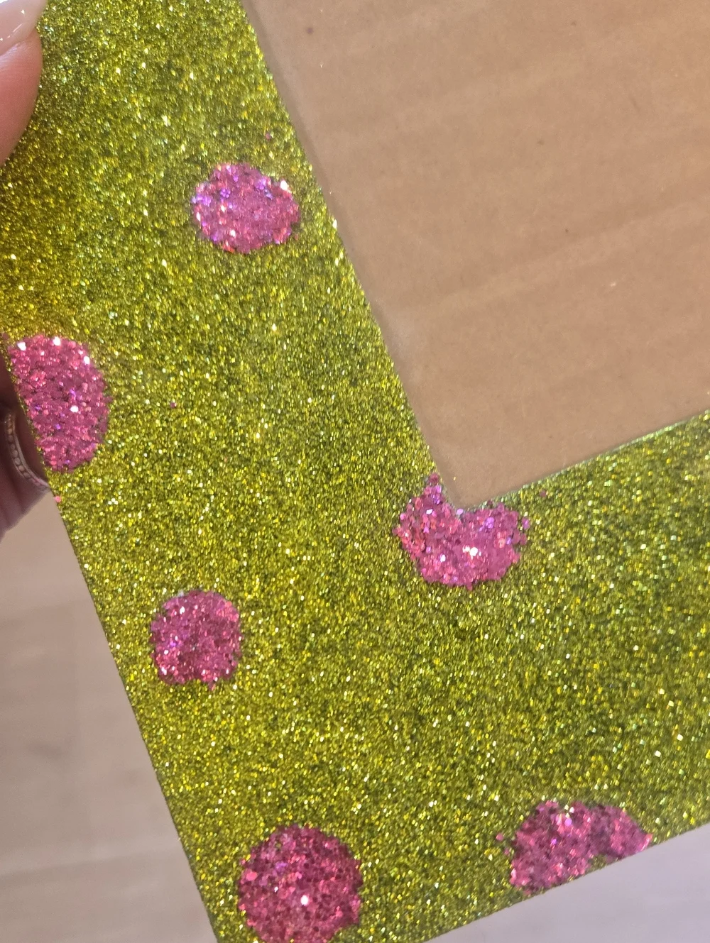 D.L Rhein for Silvestri Shinmery Green/Pink Polka Dot Frame